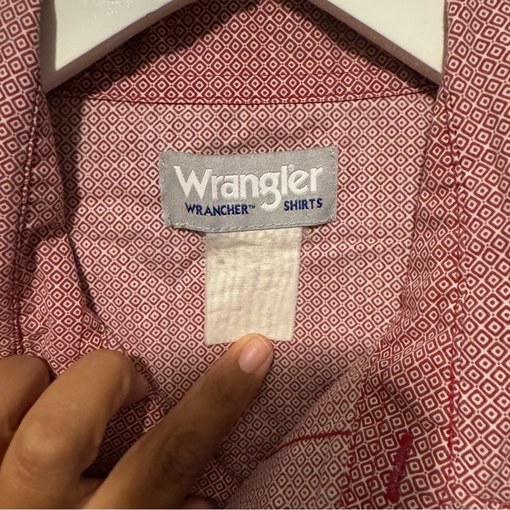 Wrangler Red Patterned Shirt - image 7